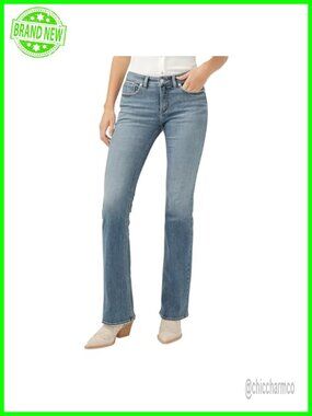 Low Rise Flare Jeans Power Stretch Flared Leg Denim